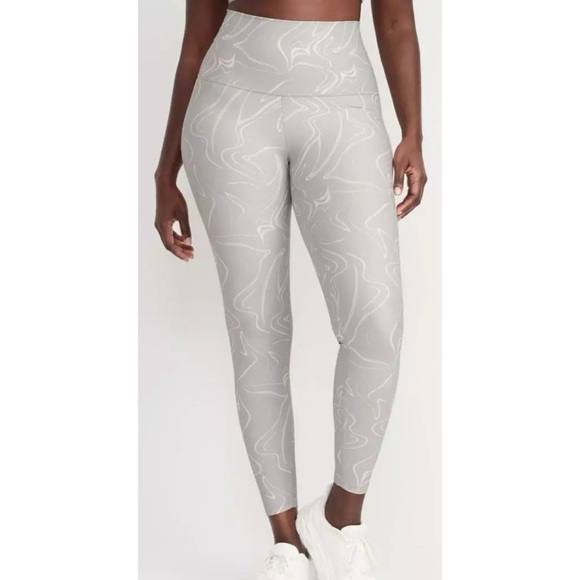 Old Navy Extra High Waist PowerSoft Leggings Gray - Picture 1 of 12